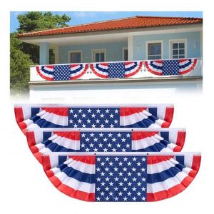 Banderines Patrióticos Americanos en Oferta, Guirnaldas de Banderas para el 4 de Julio, Día de la Independencia de EE. UU., Abanico Plegable Portátil con Impresión Serigráfica - Product Image 4