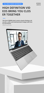 Bán buôn New toai hiệu suất cao 15.6-inch PC Intel n5095 Quad Core win10 hệ thống kinh doanh máy tính xách tay máy ảnh 180 mở - Product Image 5