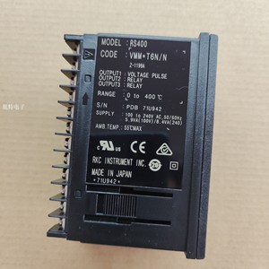 เครื่องควบคุมอุณหภูมิ Rkc Instrument Rs400 รุ่น Vmm T6n N 0 ถึง 400 องศาเซลเซียส รีเลย์เอาต์พุต ระบบอัตโนมัติอุตสาหกรรม - Product Image 1
