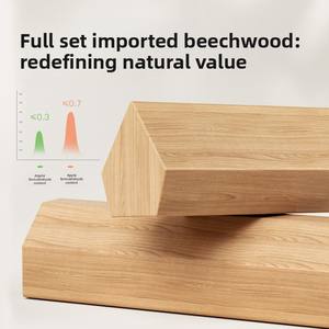 Ensemble bureau et chaise d'étude pour enfants <span class=keywords><strong>Igrow</strong></span>, pour les élèves du primaire, réglable à manivelle, design minimaliste, bois de hêtre - Product Image 2