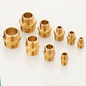 BSPT 황동 Hpb59-<span class=keywords><strong>1</strong></span> 연장형 이퀄 및 리듀싱 니플 배관 또는 유압용 임페리얼 나사 - Product Image 2