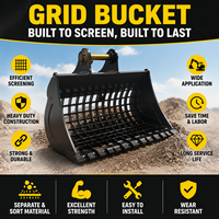 Harga Pabrik Alat Berat Excavator Skeleton Bucket  Perlengkapan Excavator Excavator Sieve Screening Bucket