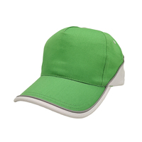 Casquette de baseball sportive vierge multi-panneaux style hip-hop avec logo brodé personnalisé et passepoil pour personnalisation en gros