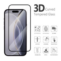Ensemble 9 en 1 pour iPhone 15 14 13 12 11 Pro Max Protecteur d'écran avant arrière et protecteur d'objectif d'appareil photo avec étui de téléphone en TPU