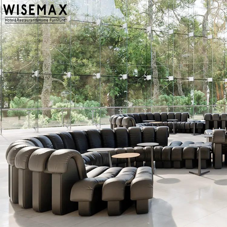 WISEMAX MÖBEL Kreative Wohn möbel Europäischer DE SEDE Designer Modernes modulares kombiniertes Leders ofa S Snake Piano Key Sofa