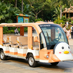 Autobús Eléctrico Panorámico de 18 Pasajeros con Carrocería Resistente a la Oxidación para Operaciones Turísticas en Parques - Product Image 1
