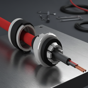 Prensaestopas de Fijación Rápida con Certificación ABS UL94 (Press-to-Fit), Clasificación IP66 – 6–12 mm para Cables Blindados y No Blindados - Product Image 3