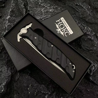 Couteau pliant d'extérieur - Outil de survie multifonctionnel portable haute dureté, couteau à fruits anti-lame coupante, ambidextre en plastique