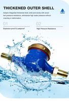 Compteurs horizontaux mécaniques à transmission à distance en fonte pour l'eau, protection IP67/IP66/IP68, à brides, norme ISO 4064