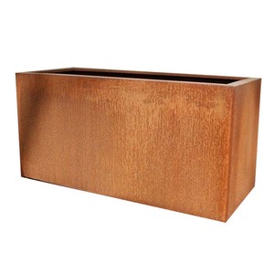 Fabricante de Macetas Rectangulares Grandes de Metal para Exteriores - Product Image 5