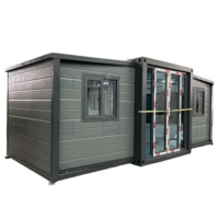 Maison conteneur extensible avec un design européen moderne, construction en acier, panneaux sandwich respirants pour un usage en appartement