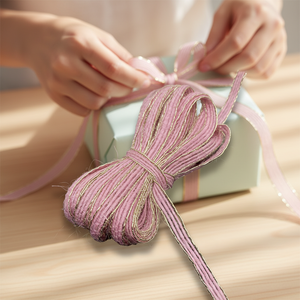 Ficelle <span class=keywords><strong>de</strong></span> jute rustique tressée haute résistance 6 mm, 5 m, durable, biodégradable, en toile <span class=keywords><strong>de</strong></span> jute pour artisanat, décorations, emballages - Product Image 1