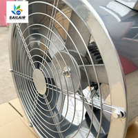 Ventilateur axial AC à succès pour la ventilation industrielle CVC, extracteur d'air bifurqué mural en acier avec pales en aluminium, électrique, OEM