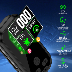 <span class=keywords><strong>Détecteur</strong></span> de fumée et de monoxyde de carbone 5 en 1, <span class=keywords><strong>détecteur</strong></span> de <span class=keywords><strong>gaz</strong></span> naturel combustible, <span class=keywords><strong>détecteur</strong></span> de GPL, batterie au lithium intégrée - Product Image 3