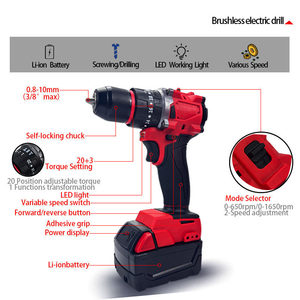 Platform Exclusive Sourcing&amp;Cordless Electric <strong>Screwdriver</strong> <strong>Set</strong> with Flashlight Function Compatible with <strong>Milwaukee</strong>-style Batteries - Product Image 3