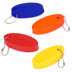 Foam Floating Keychain - Oval Key <b>Float</b> for Boating, <b>Fishing</b>, Sailing & Outdoor Sports - Key Ring Buoy for Easy Retrieval - Product Image 1