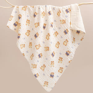 Écologique Six Couches Coton Serviette <span class=keywords><strong>De</strong></span> Bain Pour Enfants Dessin Animé Mignon Bébé Gaze Serviette Mousseline Swaddle Couverture - Product Image 4