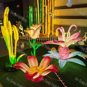 Sculptures lumineuses de fleurs printanières pour centres commerciaux, parcs publics, stations balnéaires et zones d'exposition photo pour festivals saisonniers - Product Image 5