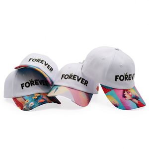 Casquettes de baseball pour hommes, non structurées, avec logo personnalisé imprimé sur la visière, style Dad Hat - Product Image 2