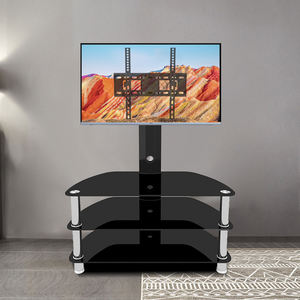 Armario de <span class=keywords><strong>TV</strong></span> giratorio para el hogar, mueble de salón con soporte de exhibición, estantes de vidrio, soporte de <span class=keywords><strong>tv</strong></span> de lujo, modelo novedoso - Product Image 4