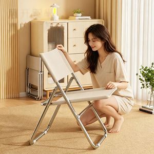 Lightweight Modern <b>Folding</b> Aluminum Steel Mazar <b>Stool</b> Comfortable Portable Durable Oxford Material Backrest Garden Fishing Chair - Product Image 3