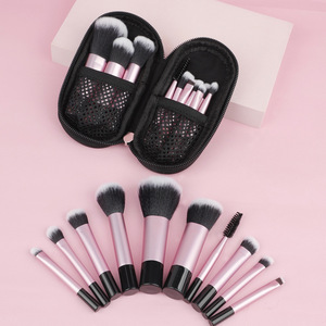 Mini set de brochas de maquillaje, brocha para polvos sueltos, brocha para maquillaje, brocha para rubor, herramienta de belleza facial suave - Product Image 4