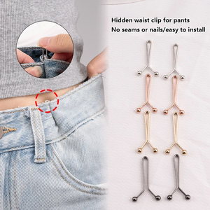 Accessoires portables en fer à boucle détachable pour jeans, jupes et pantalons, attache de taille ajustable, clip de manche réglable - Product Image 2