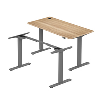 Bureau assis-debout économique à double moteur, réglable en hauteur sur 2 niveaux, pour le bureau à domicile