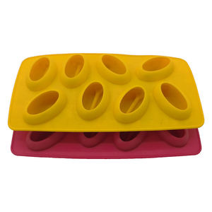 Stampo per cubetti di ghiaccio in silicone a forma di chicco di caffè, facile da sformare, antiaderente, per uso alimentare, per cucina, bar, caffetteria. - Product Image 6