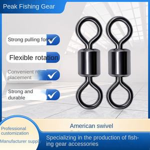 Gancho giratorio de acero inoxidable negro americano, bucle de giro, anillo en forma de 8, tracción fuerte, límite de carga de trabajo de 1100 lb, garantía de <span class=keywords><strong>3</strong></span> años - Product Image 5