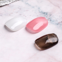 Vernis à ongles en gel écologique à base d'eau de couleur pure à texture crémeuse de 15 ml, haute viscosité, formule végétalienne pour utilisation en salon OEM