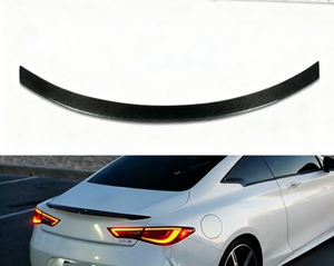 Alerón Trasero de Fibra de Carbono Seca Estilo Japonés para Infiniti Q60 2018+ Alerón Trasero Tipo Cola de Pato con Cinta 3M - Product Image 1