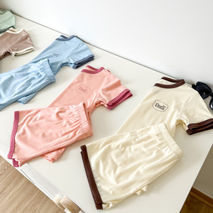 Conjunto de Ropa de Dormir para Bebé de Algodón Suave, Ropa Cómoda para el Hogar para Niños y Niñas - Product Image 1