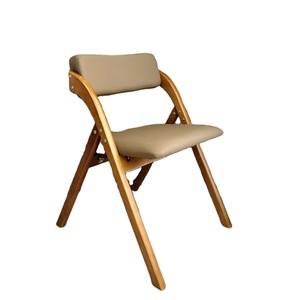 Chaise <span class=keywords><strong>de</strong></span> salle à manger pliable en cuir et bois, <span class=keywords><strong>ergonomique</strong></span>, empilable, design moderne et durable, pour salle à manger, <span class=keywords><strong>bureau</strong></span> à domicile, ZN 496 - Product Image 1