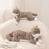 Nouveau style : Peluches chat longues, jouets en peluche chat pour fête, cadeau Saint-Valentin, oreiller chat, jouets en peluche chat anime mignons en coton doux, vente en gros