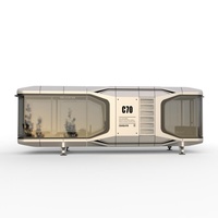 Maison préfabriquée modulaire extensible avec une bonne isolation, installation rapide, design moderne, structure en acier pour une utilisation en extérieur dans les parcs