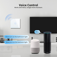 Bingoelec Interrupteur intelligent pour rideaux, variateur de lumière, tactile, Zigbee WiFi, télécommande murale, compatible Tuya
