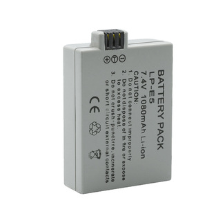 แบตเตอรี่กล้อง LP-E5 1080mAh สำหรับ Canon EOS 450D 500D 1000D ได้รับการรับรองมาตรฐาน CE RoHS ขายส่งจำนวนมาก คุณภาพพรีเมียม - Product Image 1