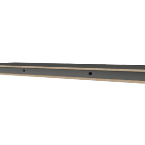 Iva Floating <b>Shelf</b> Melamine Matt Grey x2 <b>Wall</b> Display <b>Shelves</b> - Product Image 5