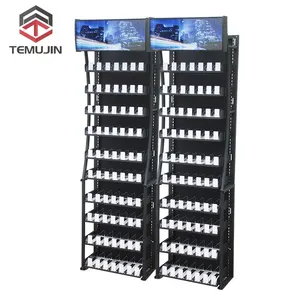 Factory Fabrication Hot Sale Products Display Racks Showcase Custom Logo Retail Supermarket Large Capacity Display Stands