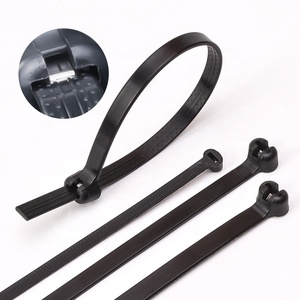 Câble en nylon 66 noir auto-bloquant, ignifuge, résistant à la chaleur, certifié CE, pour diamètre de faisceau 3x100mm 22mm, en acier inoxydable - Product Image 4