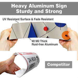 Letreros Metálicos Personalizados para Jardín y Césped, 11.8x7.9 Pulgadas, Duraderos y Resistentes a la Intemperie - Product Image 3