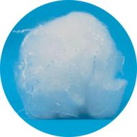 Fibre de PLA biodégradable 5D 51 mm pour le filage