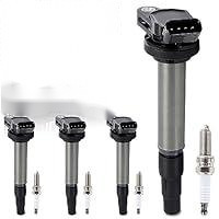 Kit de bobines d'allumage UF596 et bougie d'allumage Iridium <span class=keywords><strong>4912</strong></span> pour Toyota CorollaPriusMatrix - Product Image 1