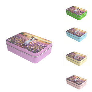 Bán Buôn Sliver Nhỏ Hình Chữ Nhật Kim Loại Thuốc Lá Quà Tặng Kẹo Bạc Hà Bao Bì Bản Lề <span class=keywords><strong>Mini</strong></span> Hộp Thiếc/Có Thể Cho Kẹo - Product Image 1