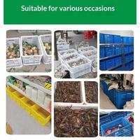 Caisse en plastique maillée durable et empilable, écologique, pour l'emballage des légumes, destinée aux supermarchés, aux fermes, à la logistique et au stockage en chaîne du froid