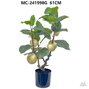 Longstar 61cm Künstlicher Birnbaum im Topf Künstliche Frucht-Bonsai-Pflanze für Heim-Tischdekoration für Garten Außen- und Innenbereich - Product Image 1