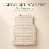 Gilet sans manches en duvet pour femme, col en V, vêtement d'extérieur pour l'hiver
