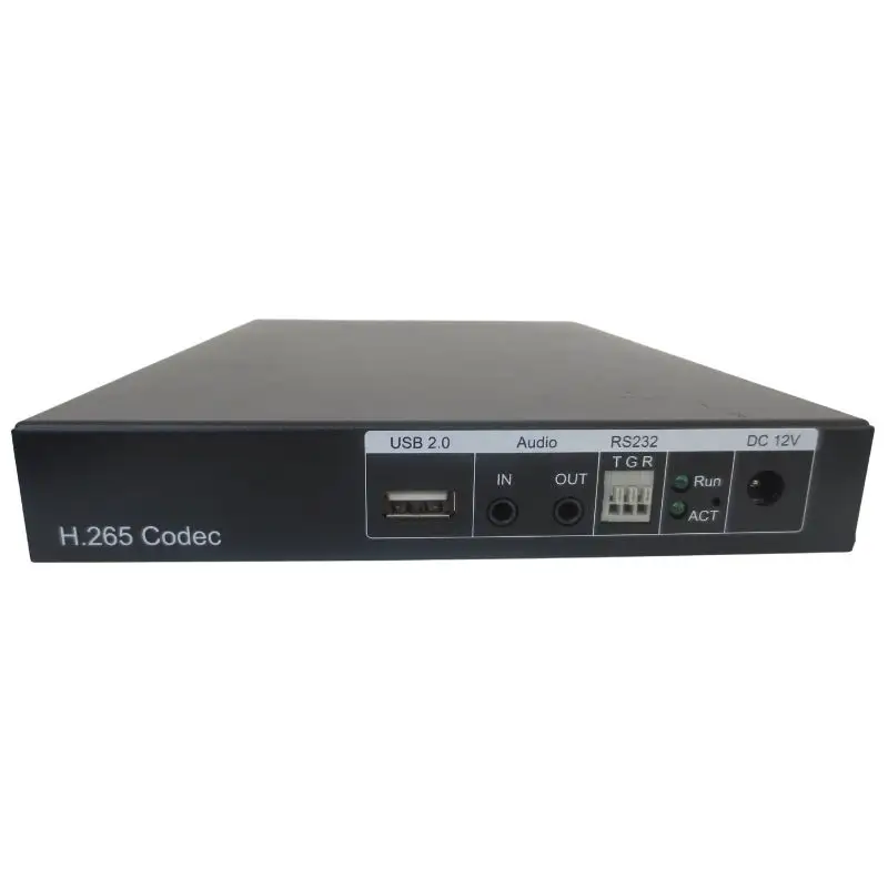 2CH H265 4K IP Ke Dekoder Audio Video SDI Yang Kompatibel dengan HDMI
