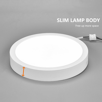 Nouvelle Arrivée Bonne Qualité DOB Down Light Rond En Plastique 16w 22w Panneau Led Monté En Surface